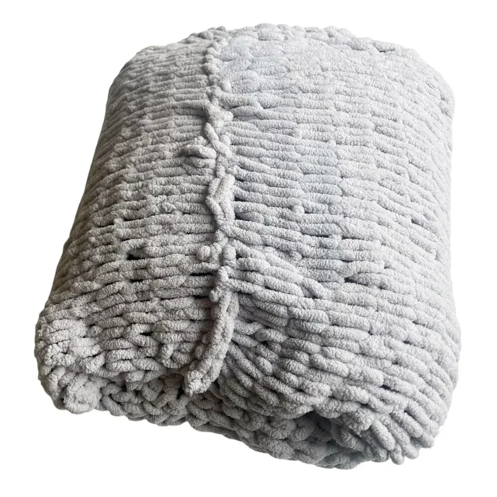 Handmade gray chunky